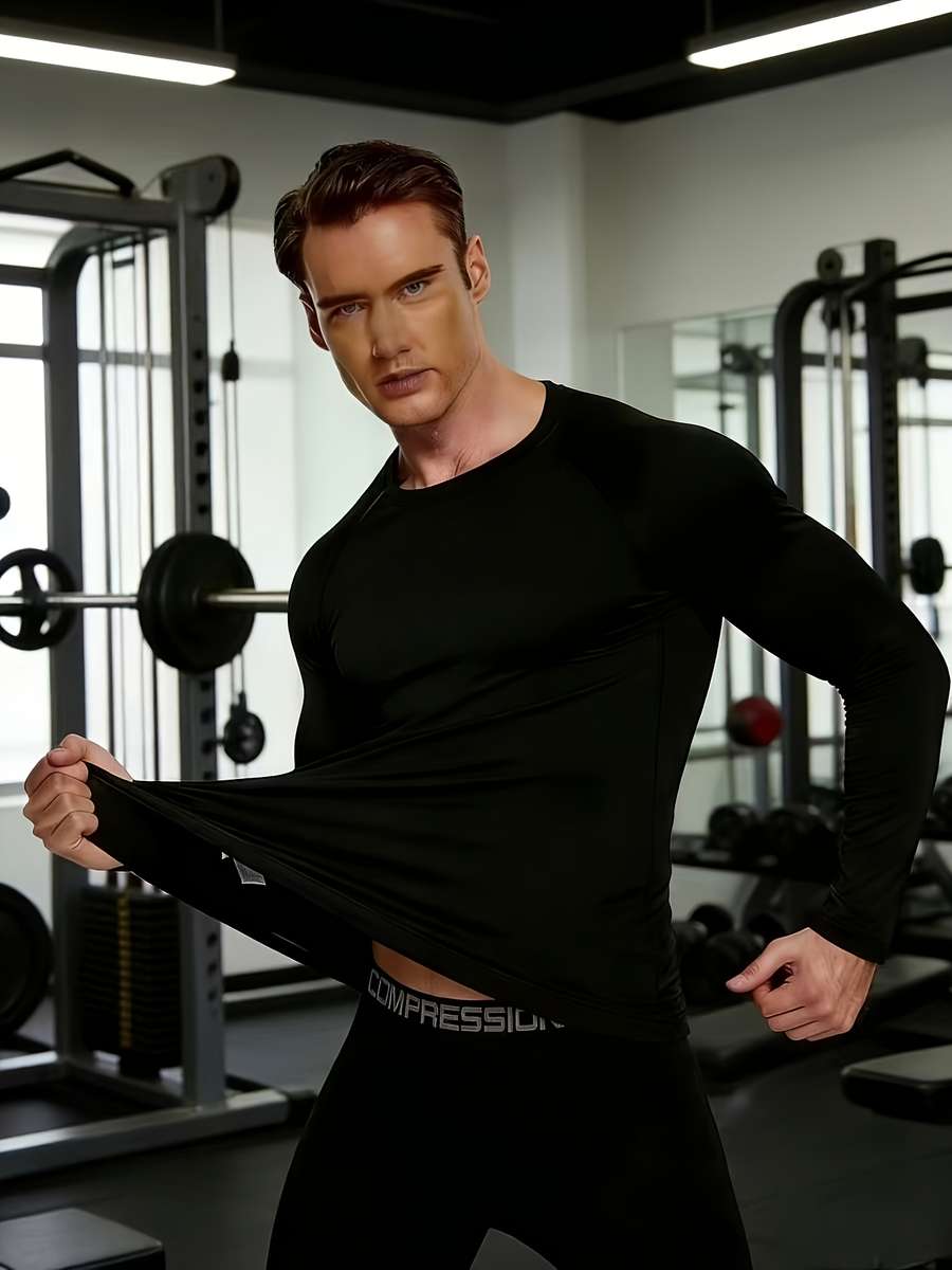 Thermal Underwear Color Black  Black Line Sizem
