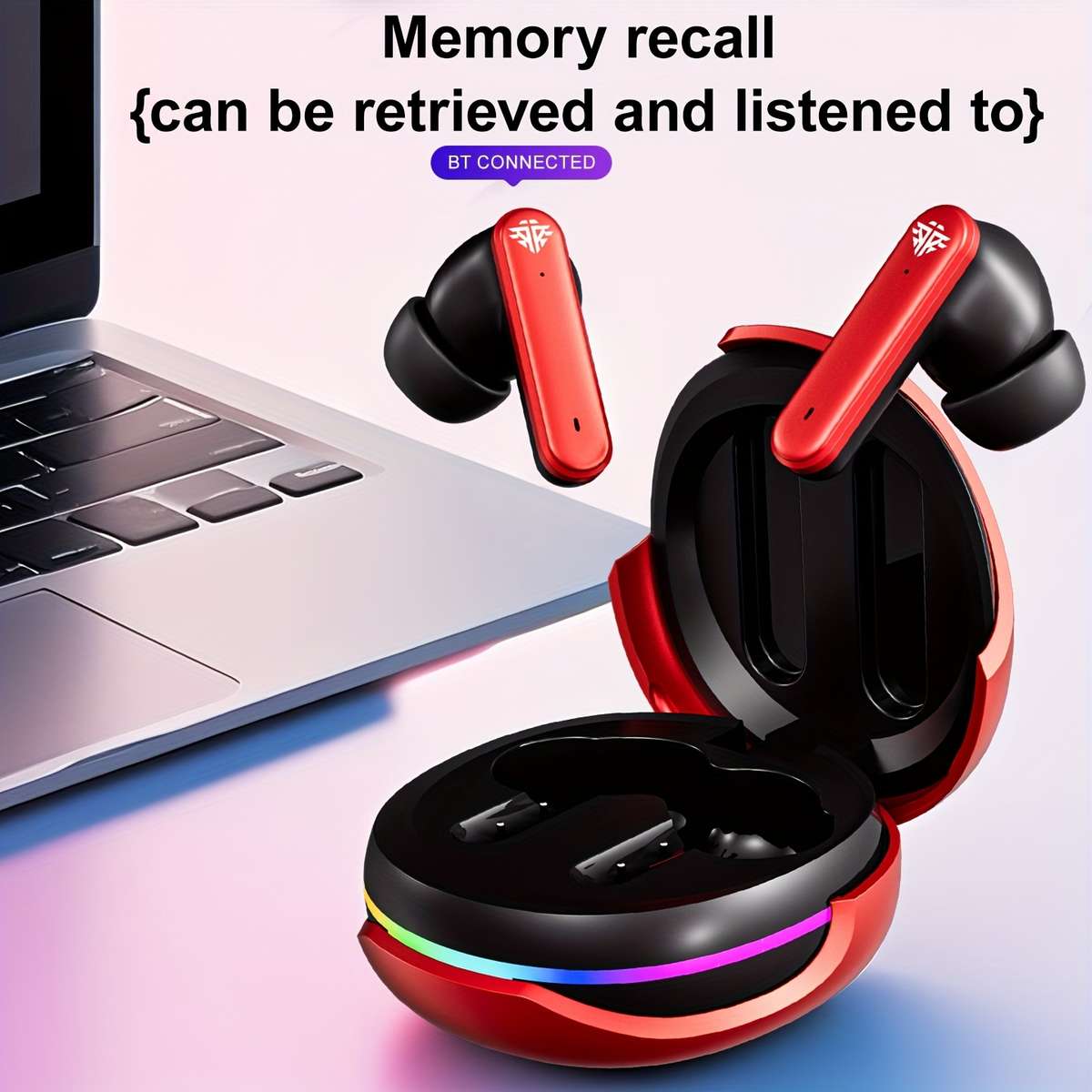 Rechargeable Wireless Earbuds Headphones Headset