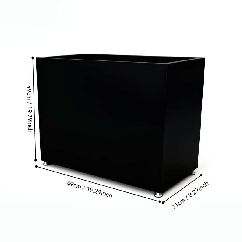 Flowerpot Size 27 27 55 Black Yj