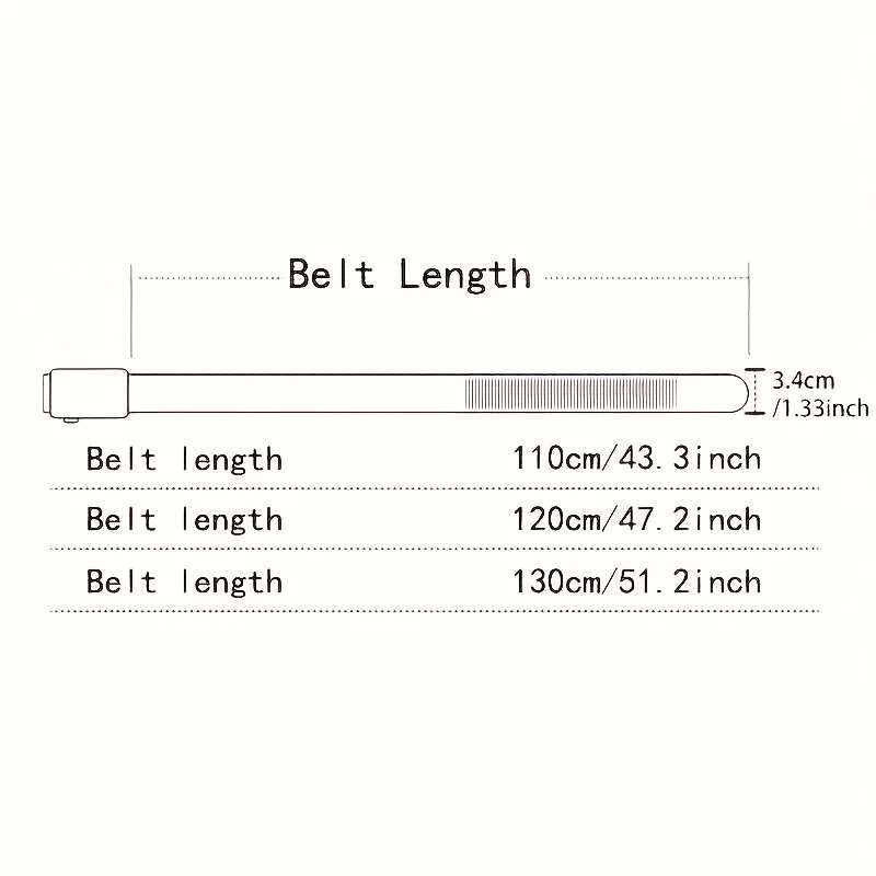 Belt Size 2Pcs 110Cm
