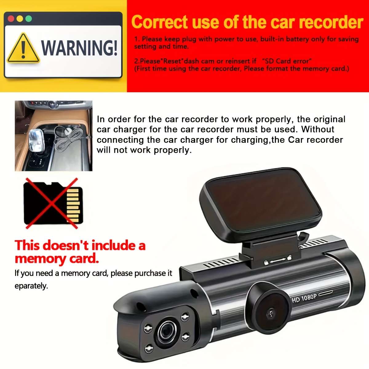 Dashcam Model D50 C