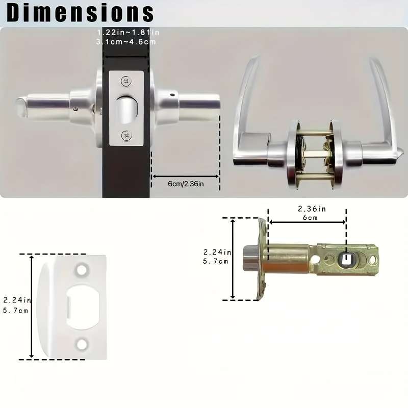 Lock Color Silvery Size 2Pcs