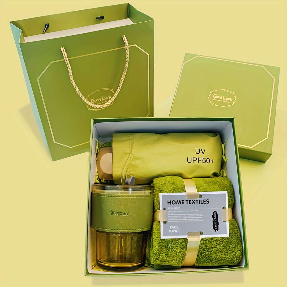 Water Cup Quantity 1 Set Umbrella Cup Towel