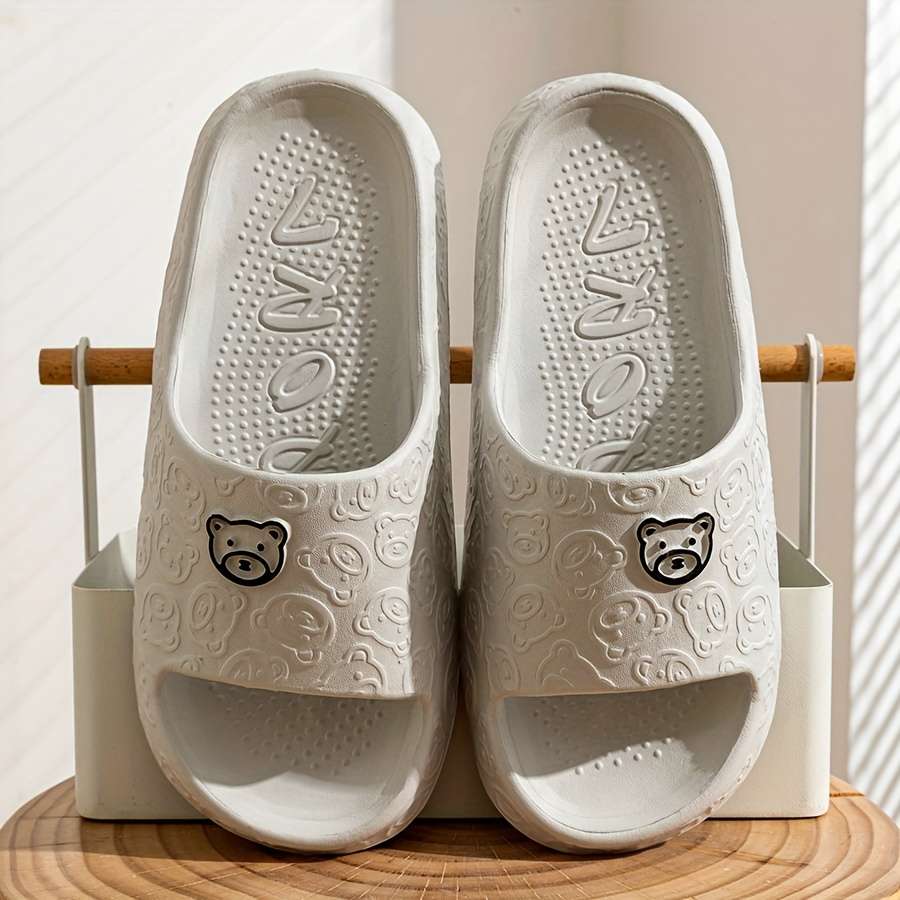 Men Slippers Summer Style Black Size Uk 6.5 To 7