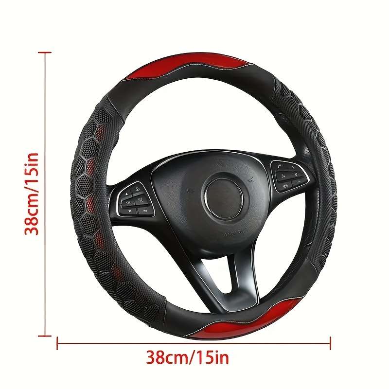 Car Steering Wheel Cover Coffee Color