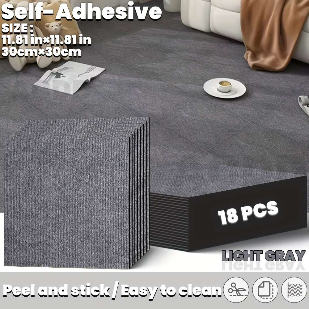 Floor Stickers Color Light Gray Quantity 18Pcs