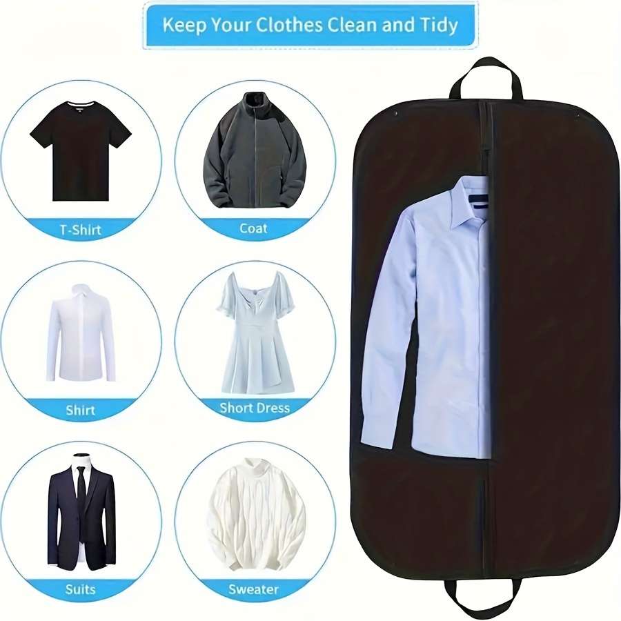 Clothing Dust Bags Color 2Pcs Black