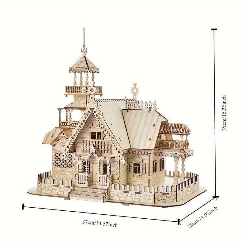 Building Toy Architectural Model Toy Set Material Wood