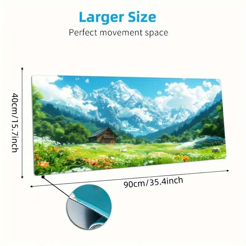 Mouse Pad Size 35.4X15.7Inch
