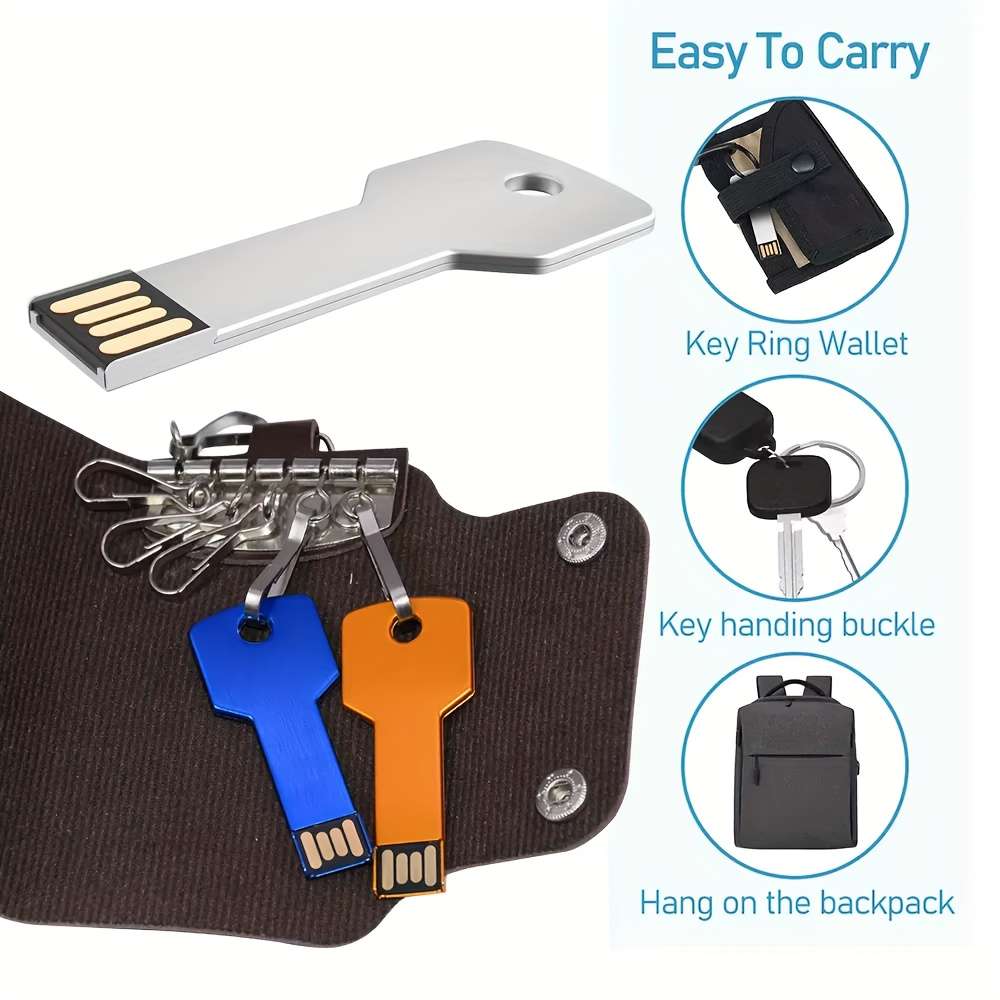 Usb Flash Drive Color 2Pcs Storage 2Gb