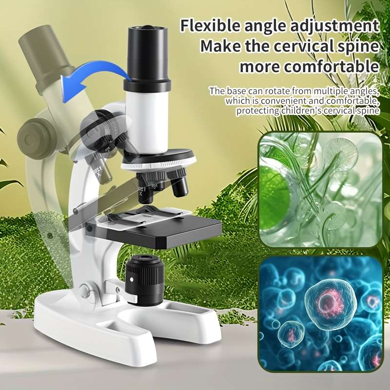 Microscope Kit Designed Students 300X 1200X Zoom Scientific Science Experiment
