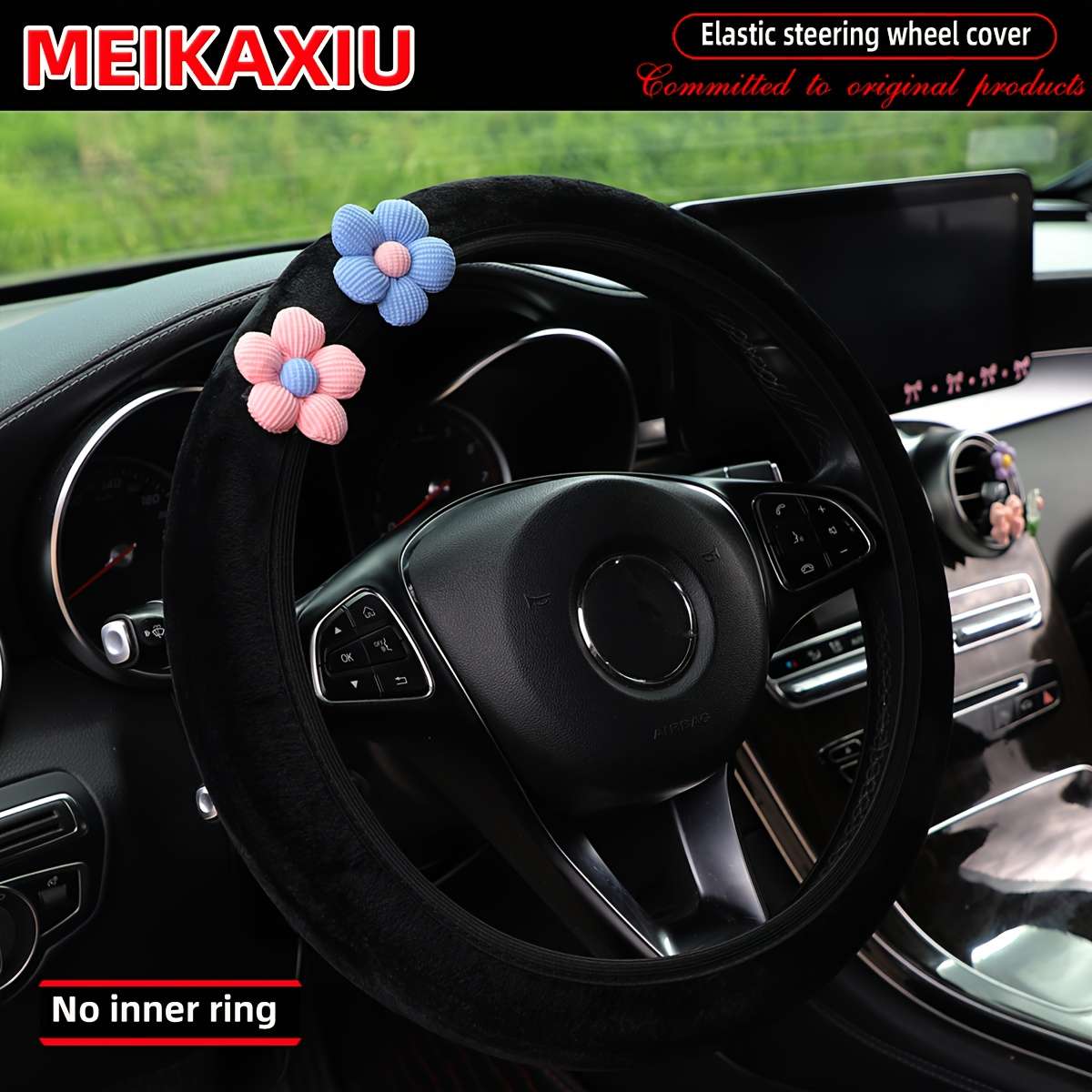 Car Steering Wheel Cover Orange