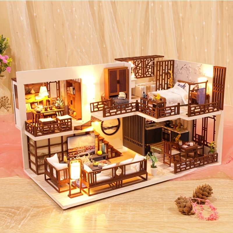 Building Toy Architectural Model Toy Set Style Quiet Good Time