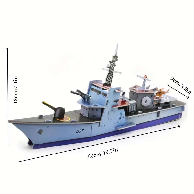 3D Jigsaw Puzzle Model Ship Model Blue Bomber