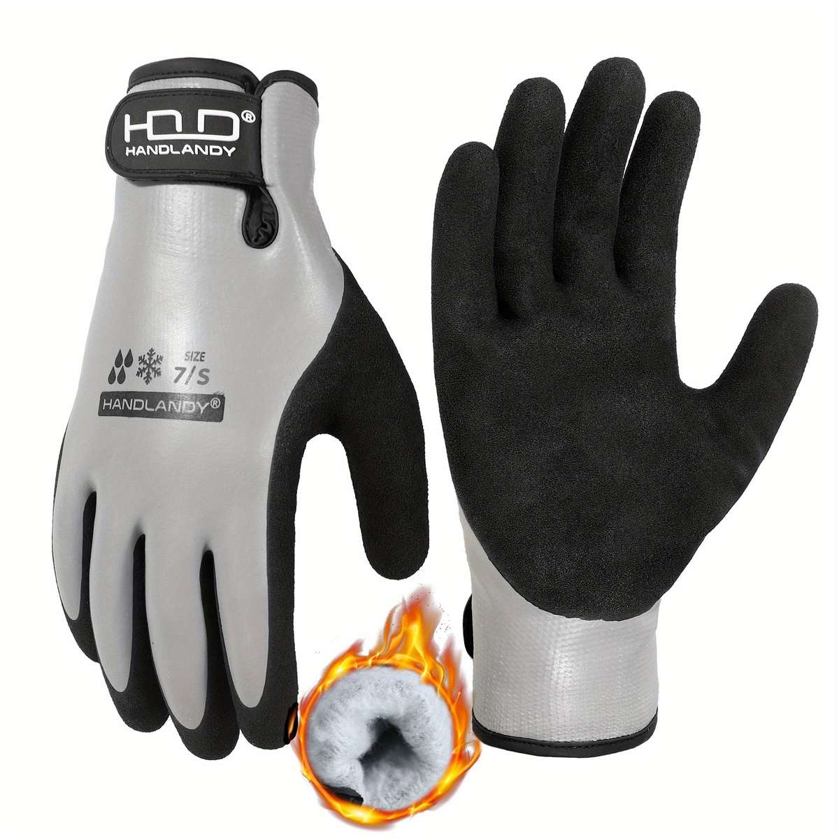 Work Gloves Color Red Size7S