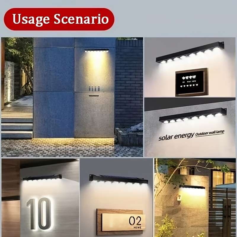 Solar Emergency Lights Items Cool White Quantity2Pcs