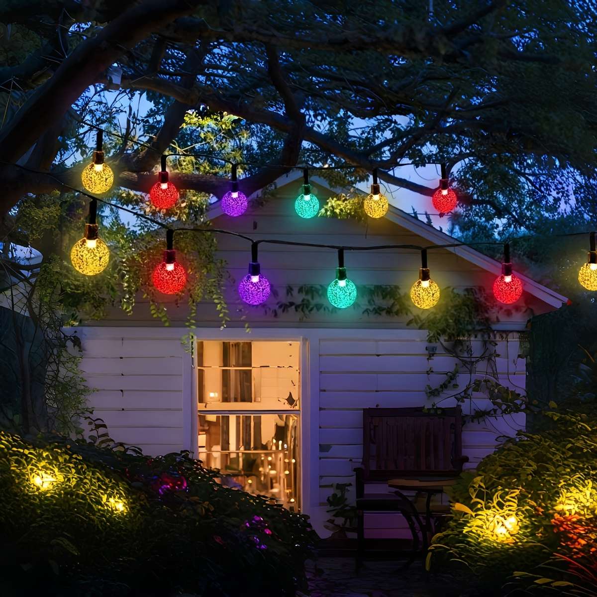String Lights Color Purple Model12M 39Ft 100Led