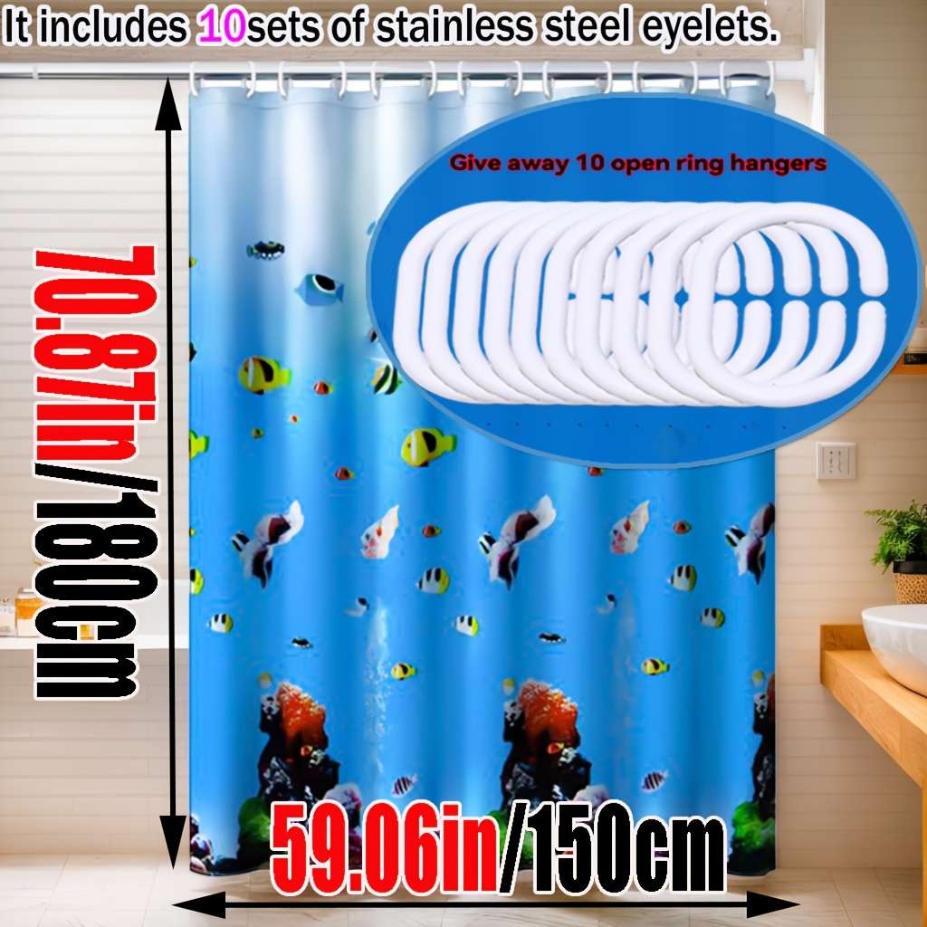 Waterproof Shower Curtain Size 180*200Cm70.87*78.74In