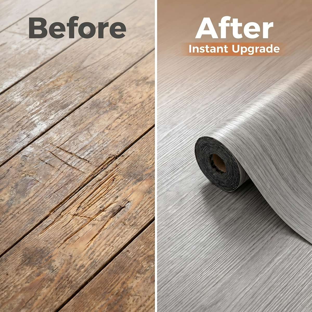 Self Adhesive Floor Stickers Medium Gray Oak 3Roll