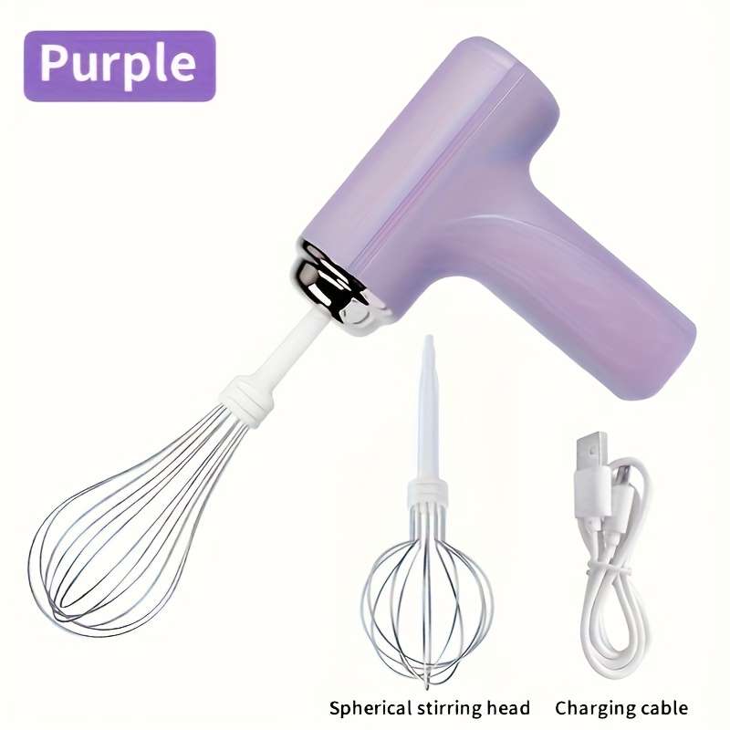 Portable Electric Egg Yolk Whisk With Whisk Attachments