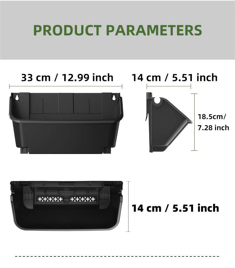 30Pcs Weather Resistant Wallmounted Vertical Planter Set Automatic Long Lasting