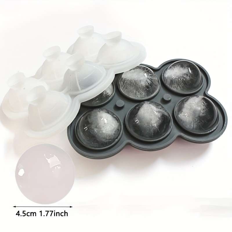 Ice Molds Color Grey Storage6 Ice Ball With Builtin Funnel