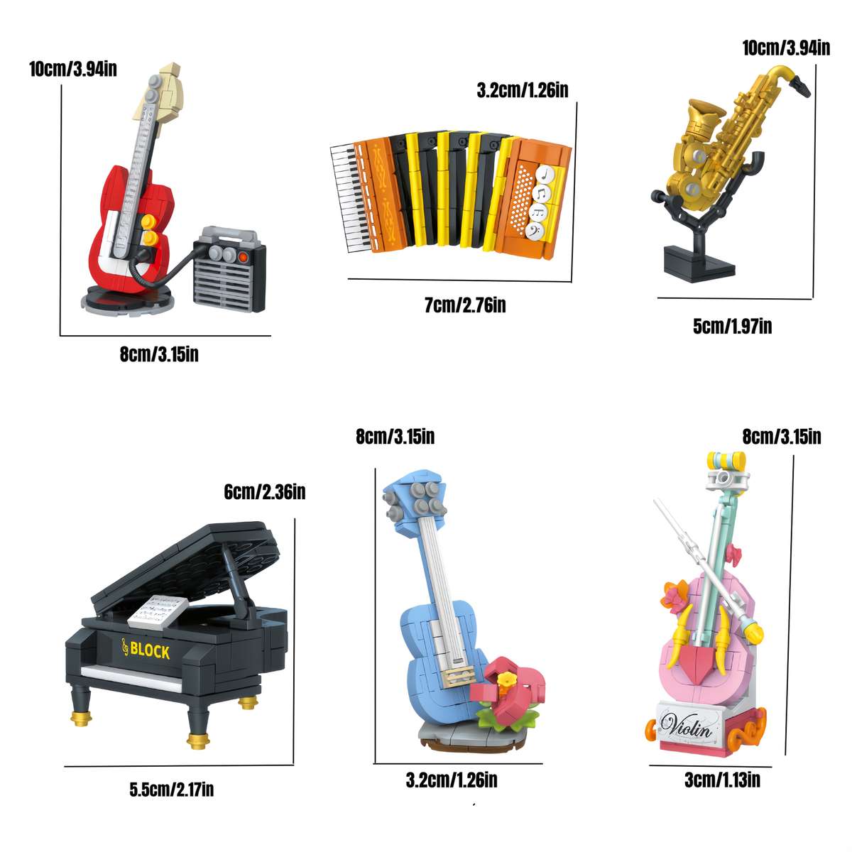 3D Puzzle Musical Instrument Model Style Electric Guitar