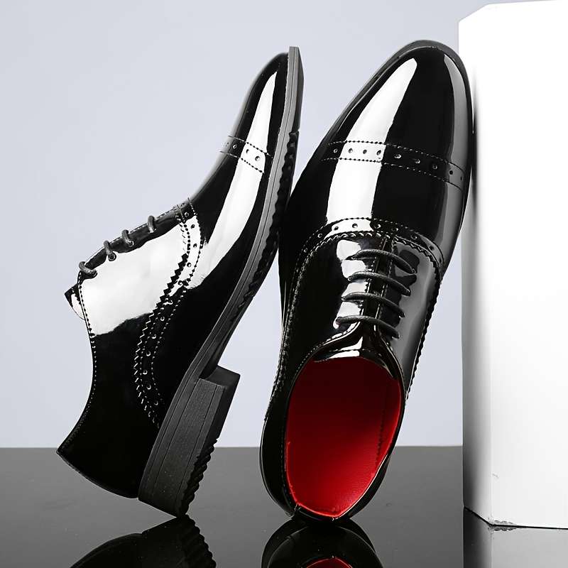 Mens Leather Shoes Color Red Sizeuk 9.5