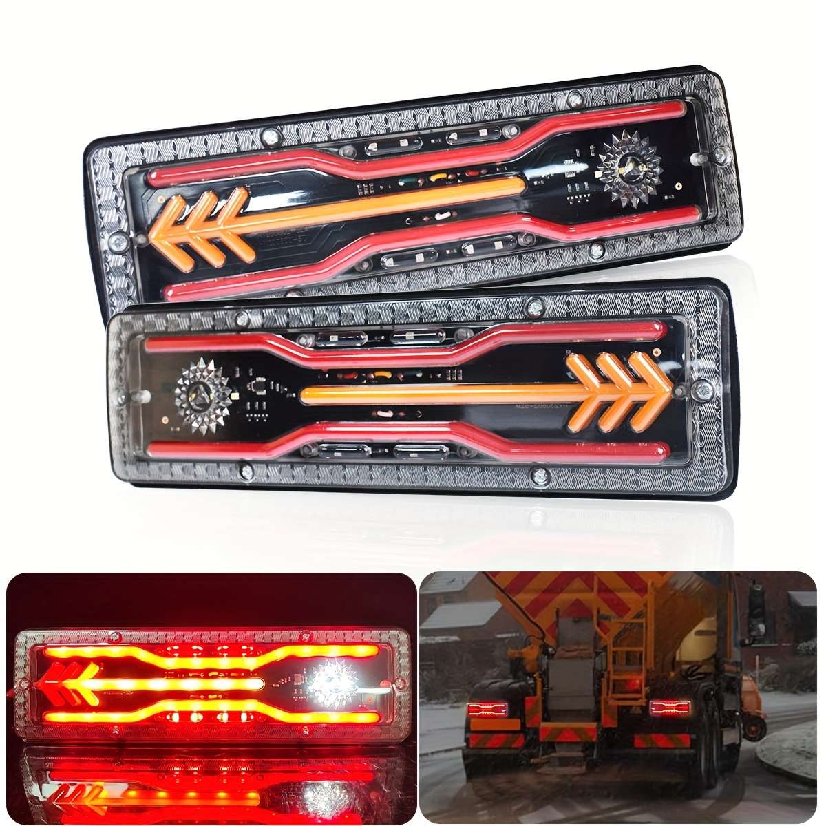 2pcs CNSUNNYLIGHTS LED Car Tail Lights High Brightness Multi-Purpose for Trucks T
