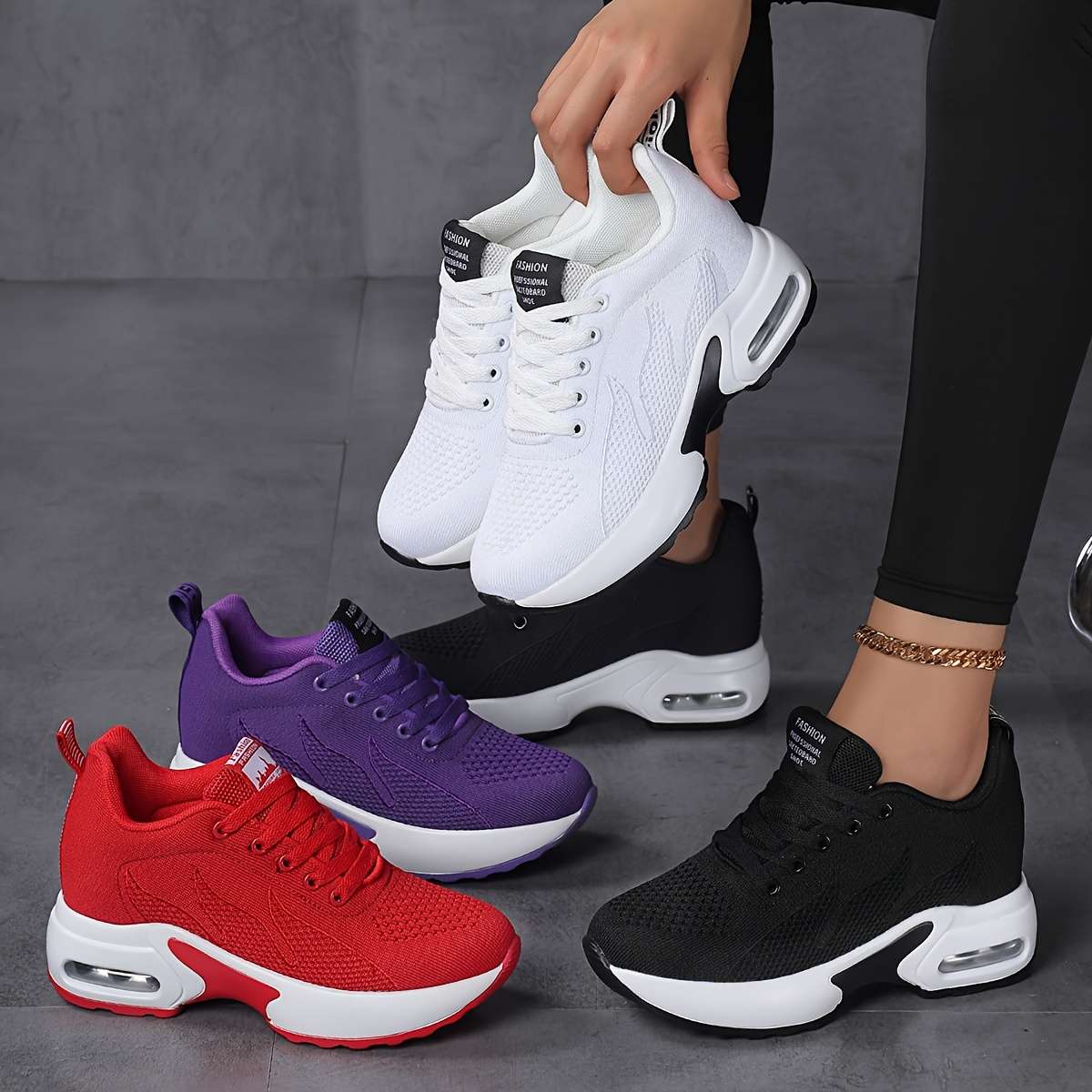 Women S Sneakers Color Purple Sizeuk 9