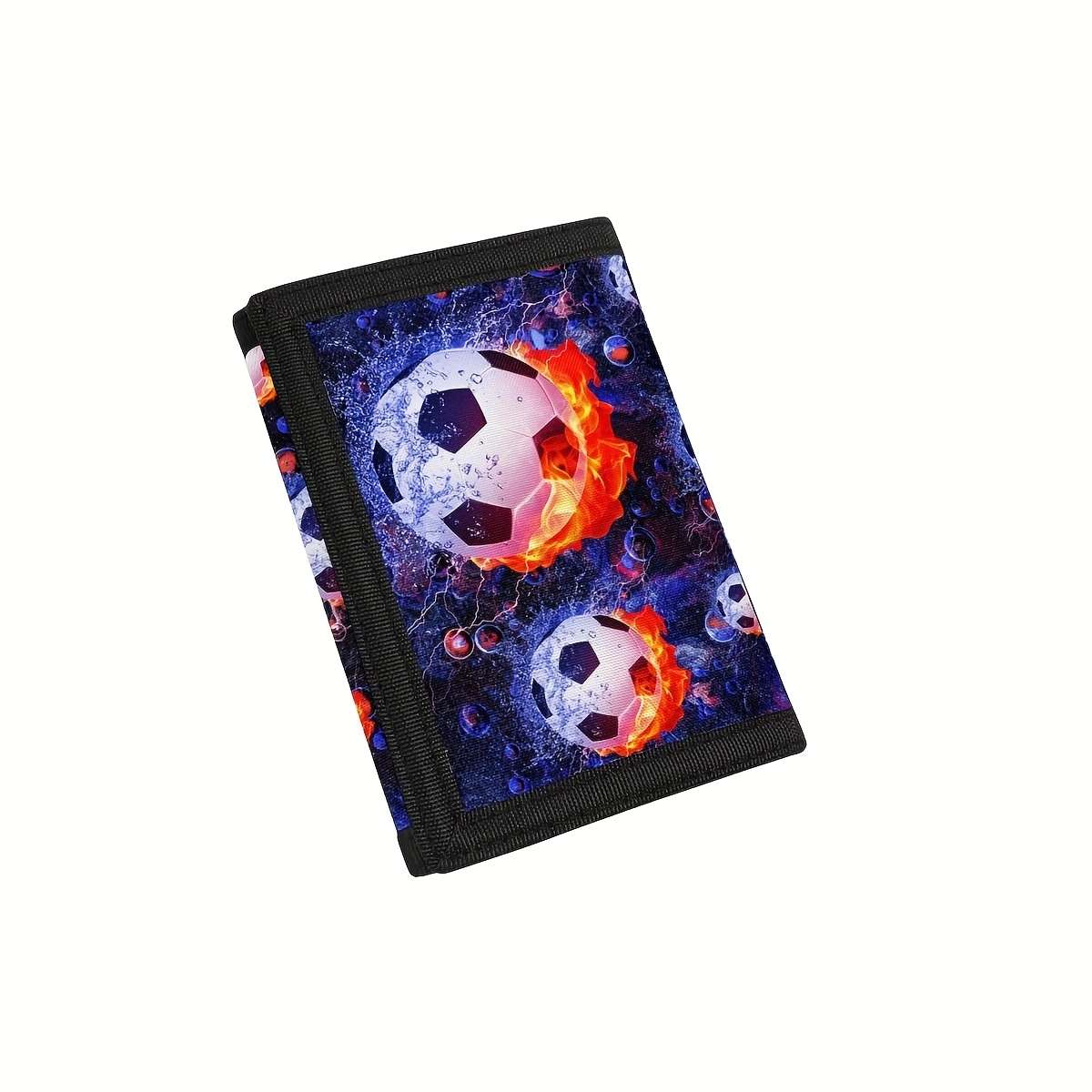 Soccer Flame Trifold Wallet