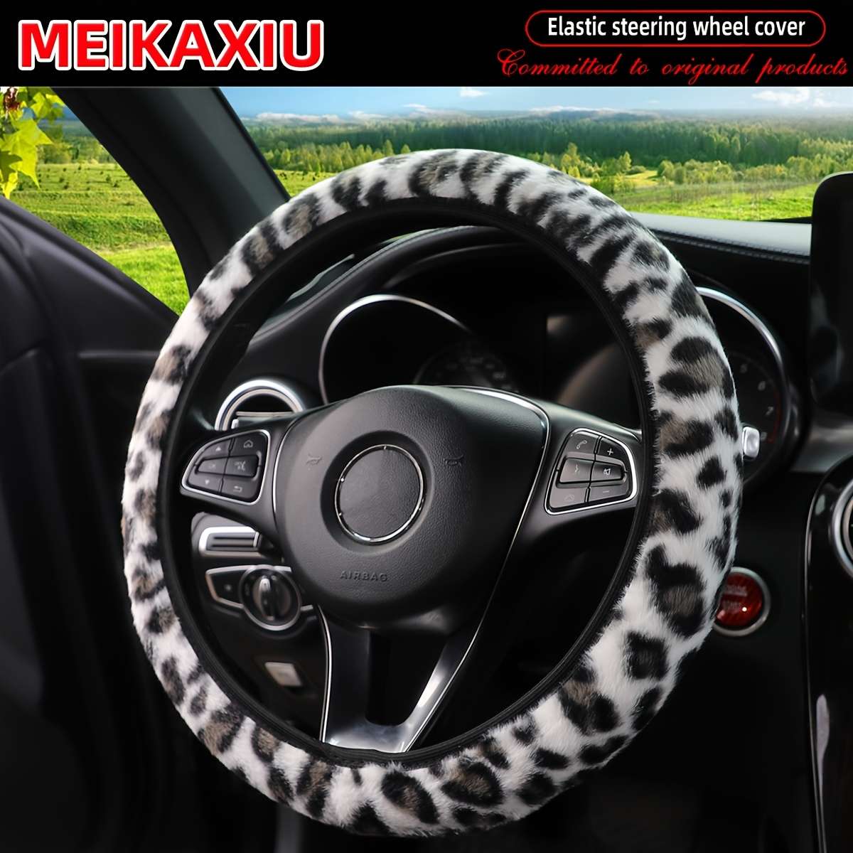 Car Steering Wheel Cover Purple
