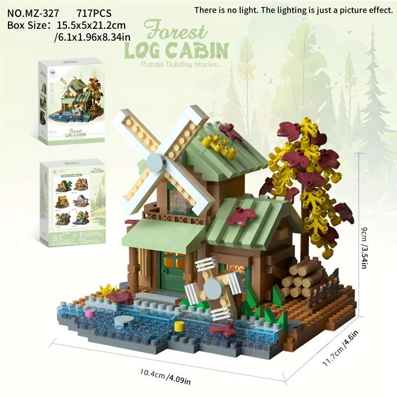 Building Toy Architectural Model Toy Set Style Forest Tree House Mz 326