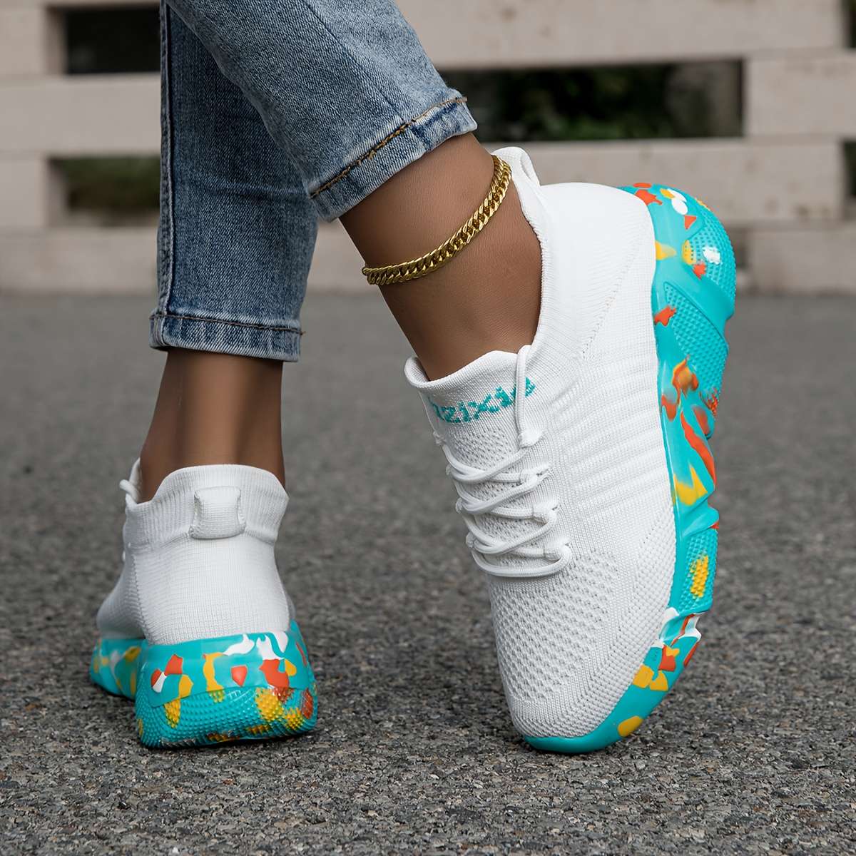 Women S Sneakers Color 7022 White Black Sizeuk 4.5