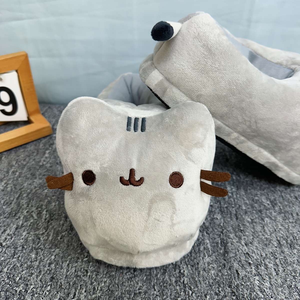 Cotton Slippers Color Grey Sizeuk 8.5