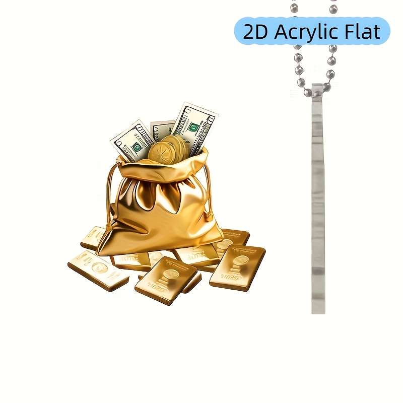 Rearview Home Mirrors Acrylic Backpacks Ornaments Hanging Decor For Suitable