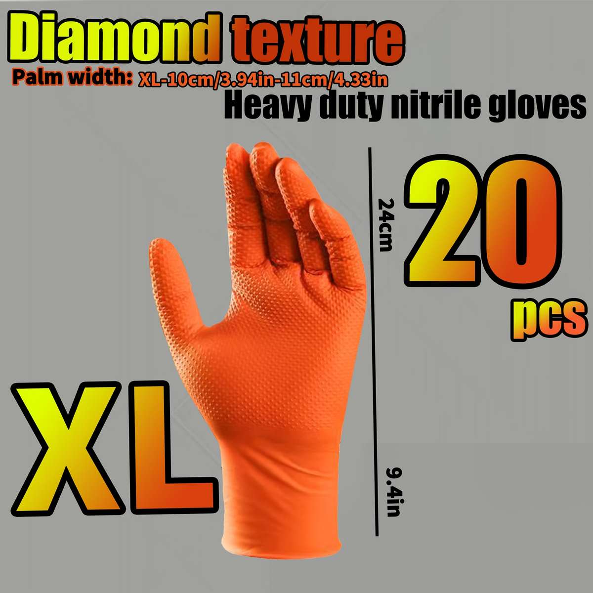 20pcs Size M Household Cleaning Gloves