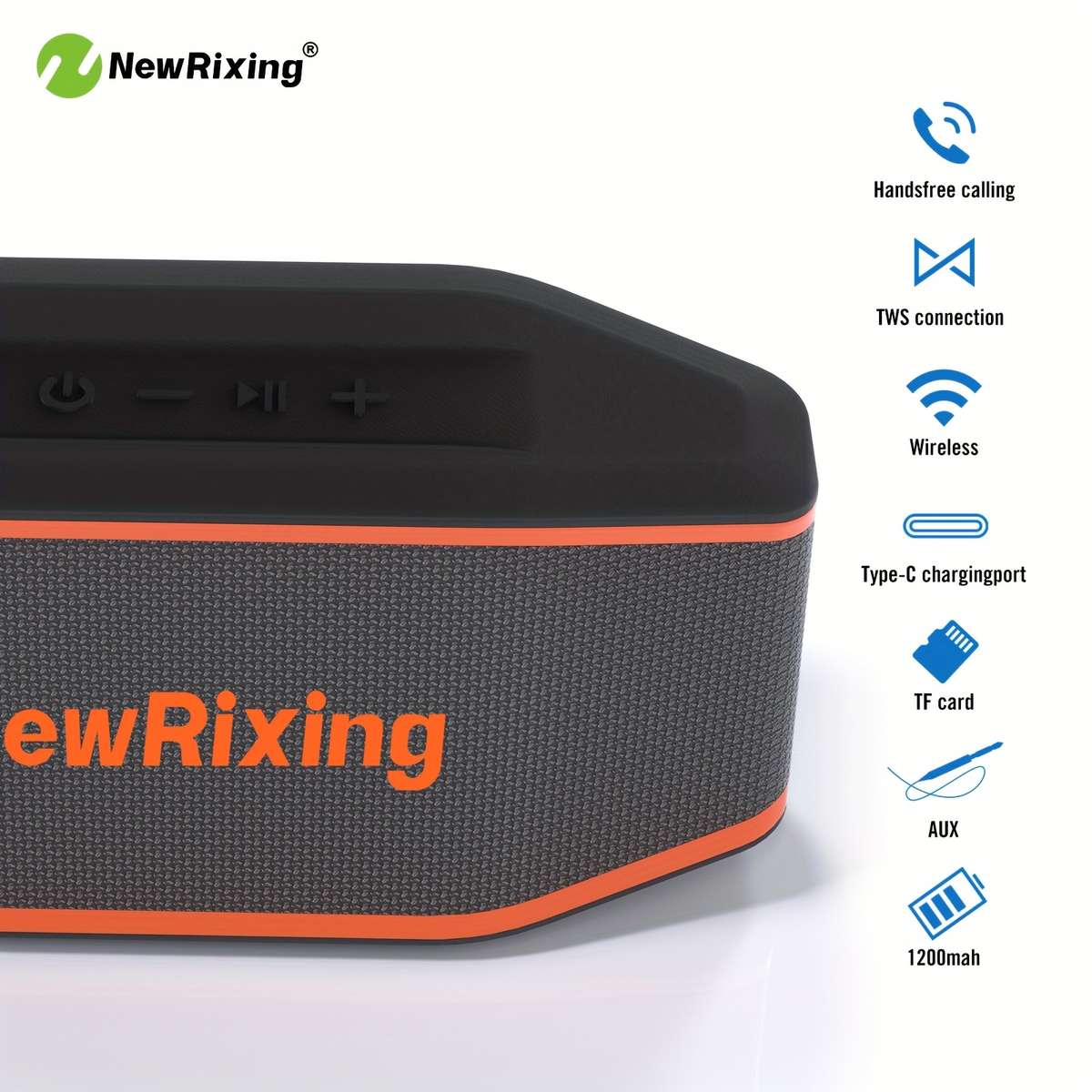Deluxe Wireless Connectivity Support Newrixing Ipx7 Speaker, Portable For