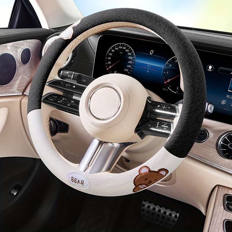 Car Steering Wheel Cover Black