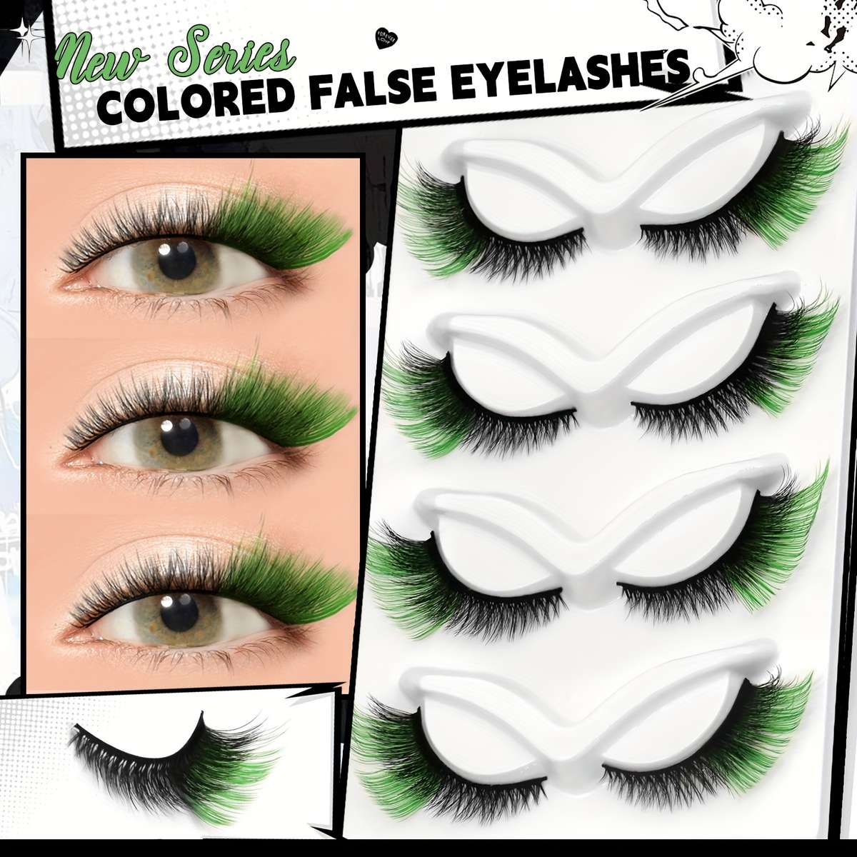 5 Pairs Professional Natural Fluffy Mink Lashes Model Cl06