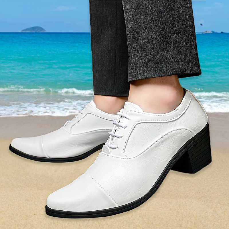 Mens Leather Shoes Color White Sizeuk 7