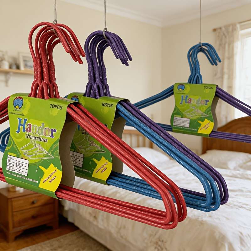 Coat Hanger Items 10Pcs Red