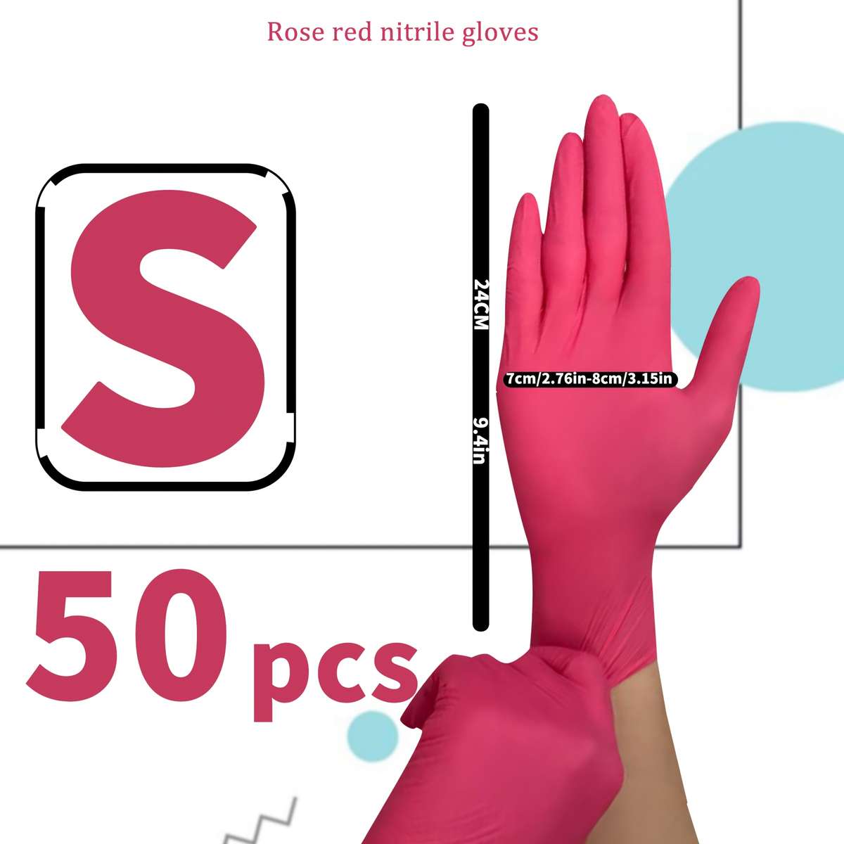50pcs Size M Household Cleaning Gloves