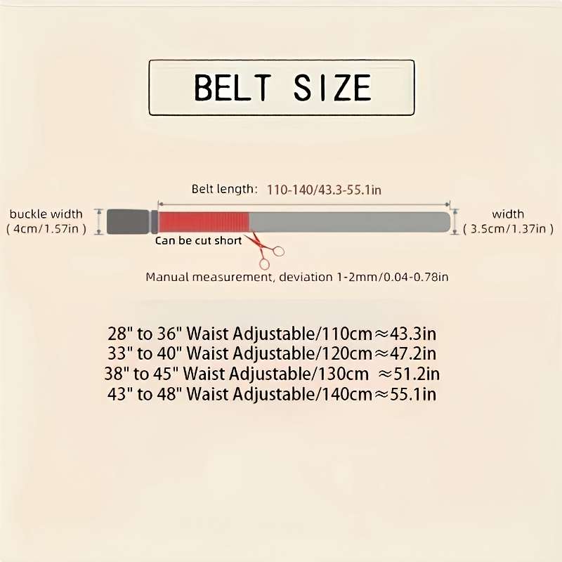 Belt Size 140Cm 55.1In Items B85 C62