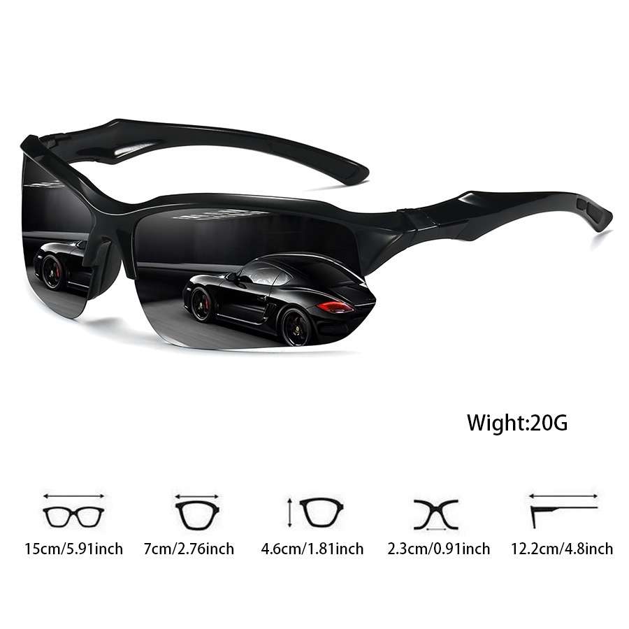 Cycling Glasses Color 2Pcs Blackred Greenmirror