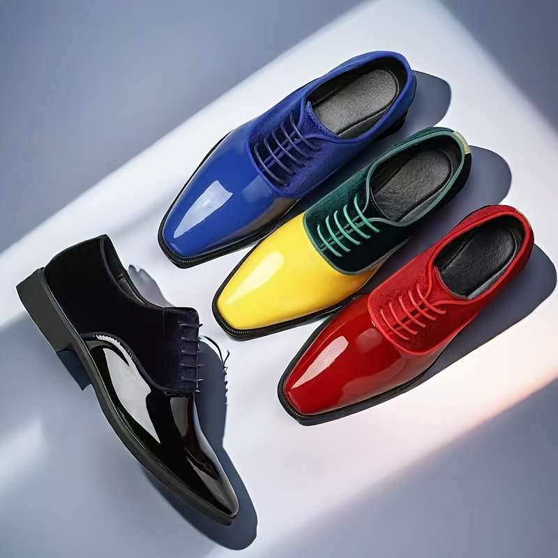 Mens Leather Shoes Color Black Sizeuk 5