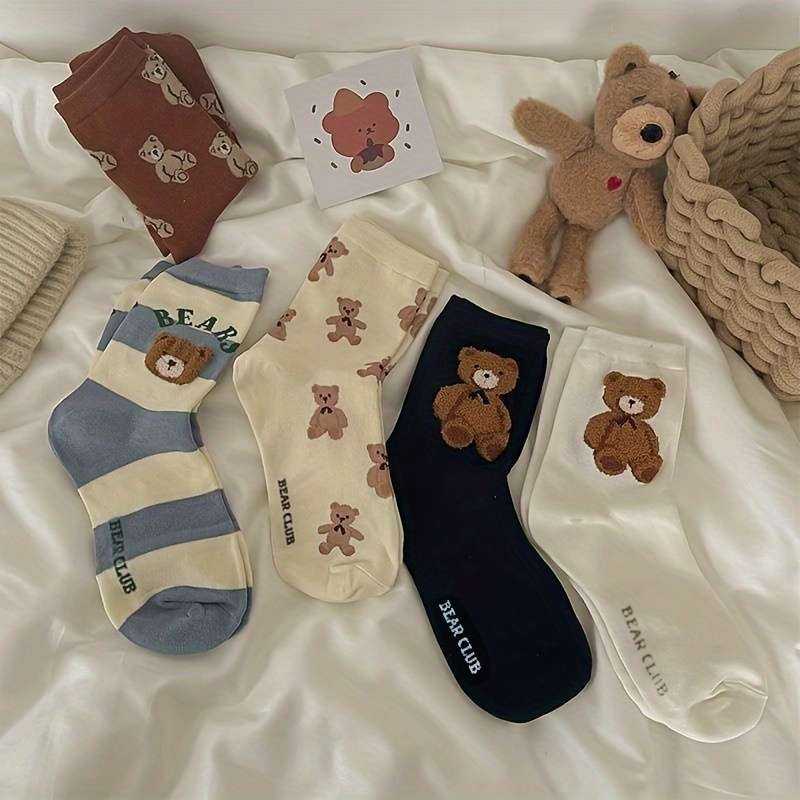 Women S Socks Color 5 Pairs Of Mixed Colors Size Onesize
