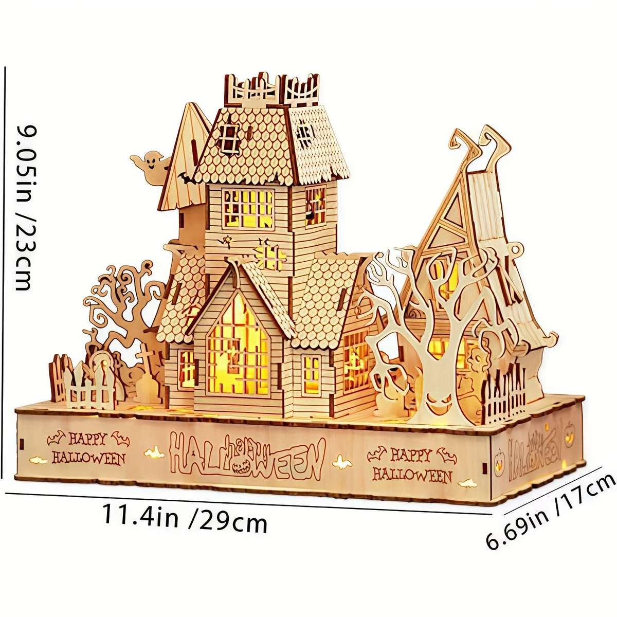 3D Model Desktop Ornaments Style Halloween Cabin