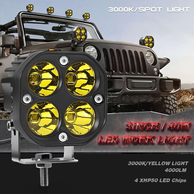 Car Lights Items 2Pcswhite Light