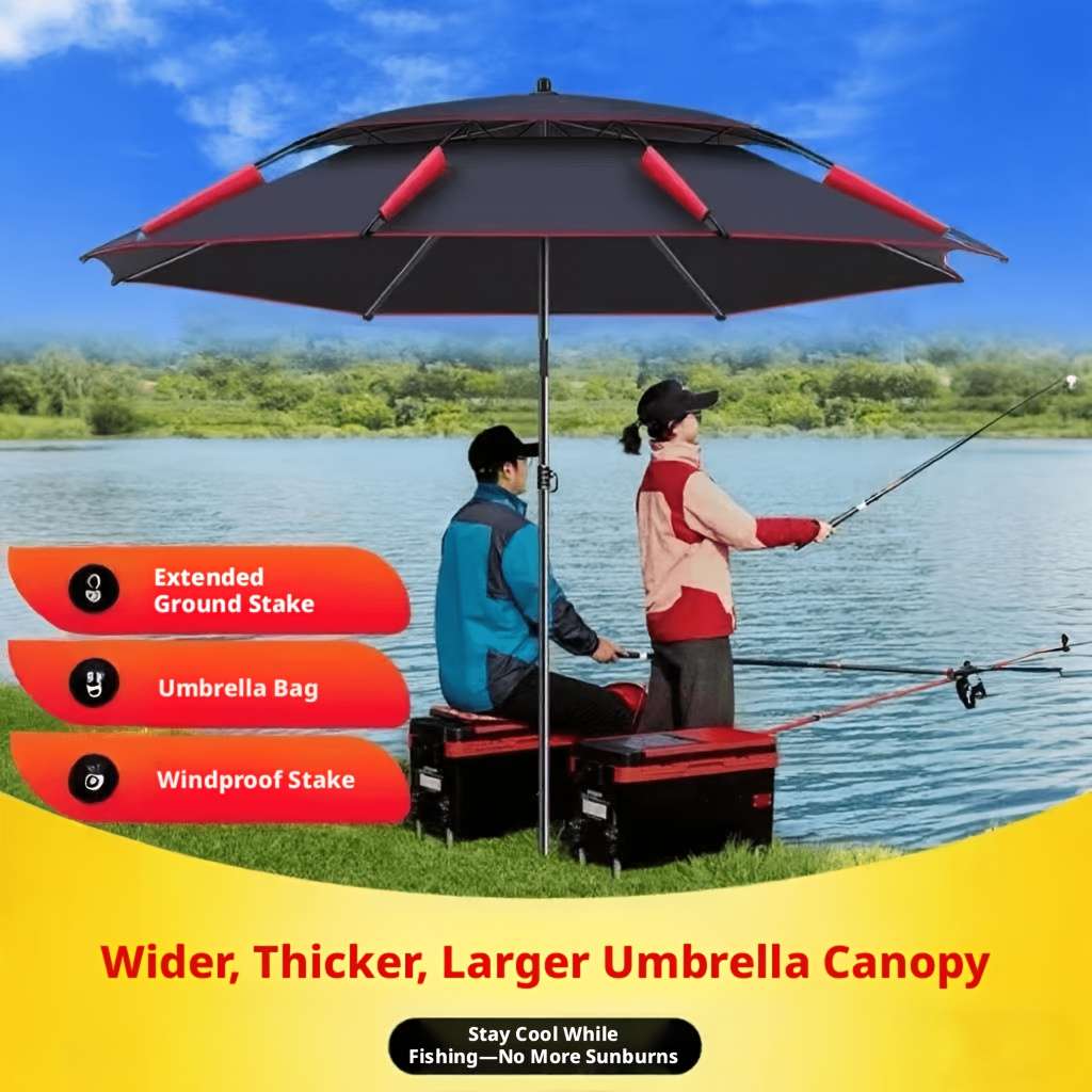Umbrella Items Black 2.2Meter Fishing Umbrella